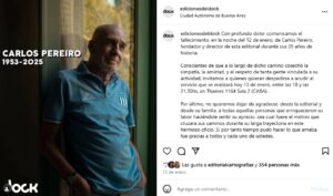 Murió Carlos Pereiro.