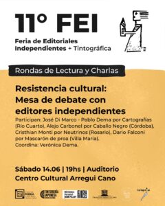 Mesa de editores en la FEI