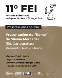 FEI, presentación de Roma, de Silvina Mercadal.