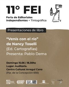 Presentación de Venís con el río, de Nancy Toselli