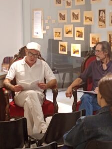 Presentación del poemario Aunque nada nunca suture, de Diego Filloy, en la Biblioteca Personal Juan Filloy, en Río Cuarto.