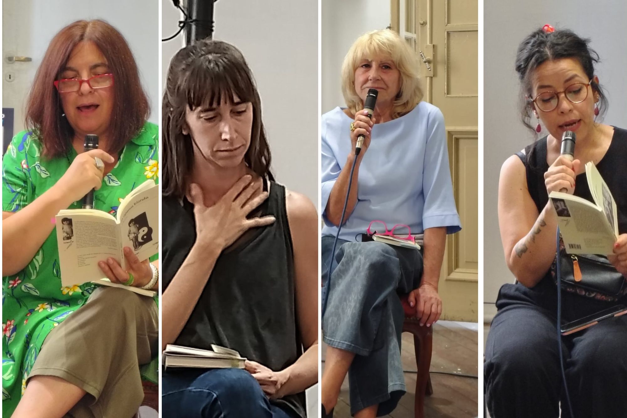 Mesa de poetas en la Feria del Libro Juan Filloy